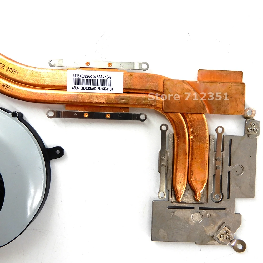 Для Asus N551 N551J N551JM G551 G551JM G551JW G551JX N551JK N551JW ноутбук Процессор охлаждения радиатора