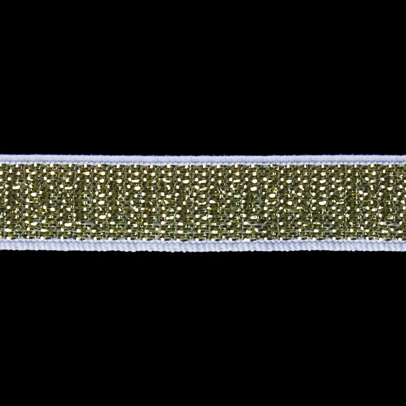 Эластичная стрейч-лента 10 мм из белого золота отделочная лента ткань