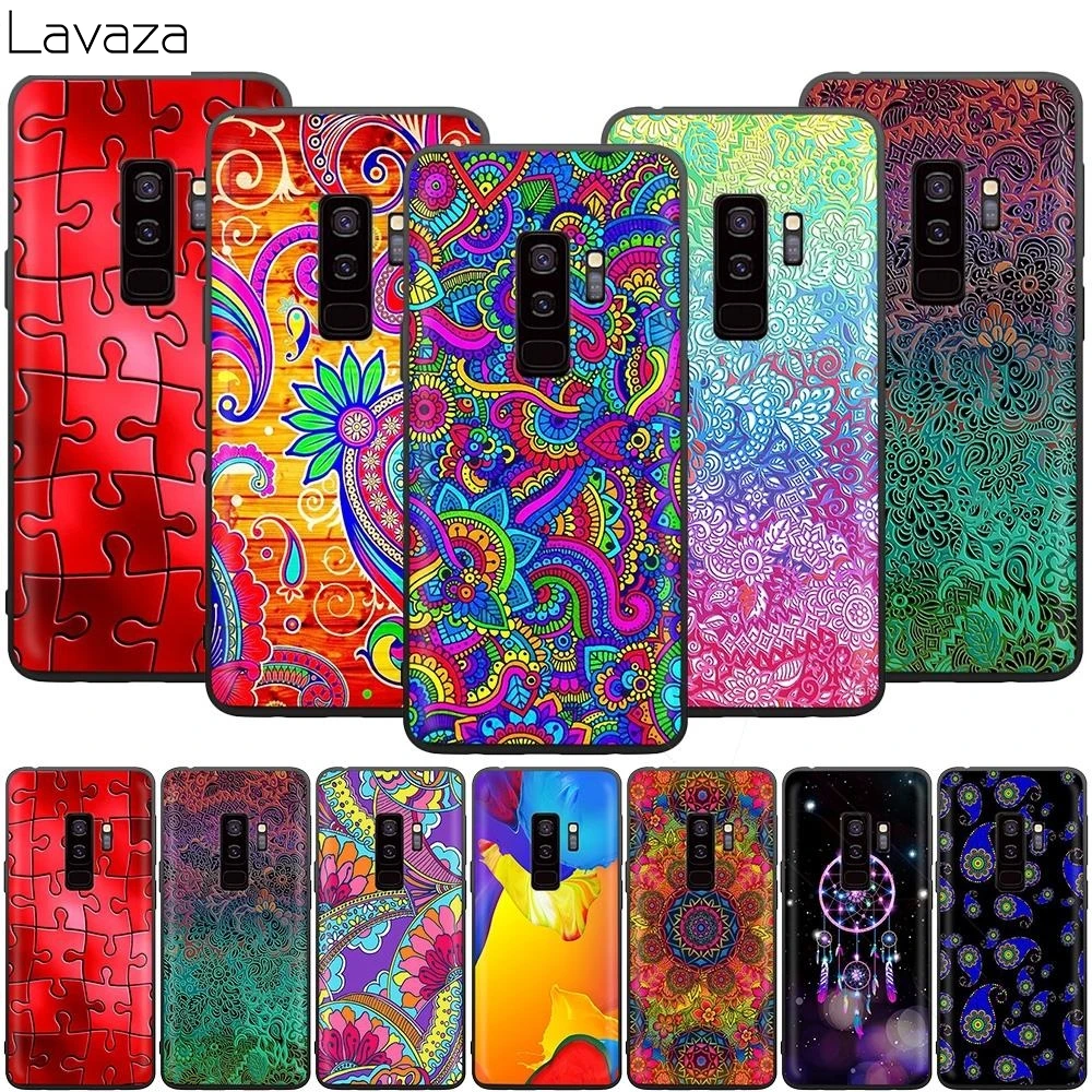 Радужный чехол Пейсли для Samsung Galaxy J6 A9 A8 A7 A70 A6 A5 A50 A40 A30 A3 A10 A51 A71 A81 A91 2018|Бамперы| |