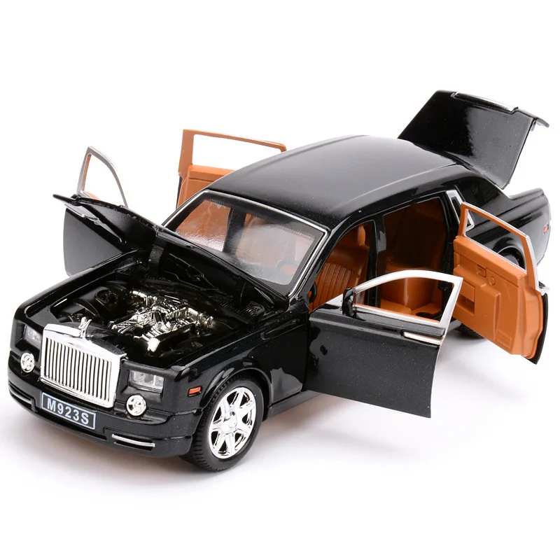 1:24 игрушечный автомобиль отличного качества Rolls-Royce Phantom Металлический Игрушечный Автомобиль из сплава литые машины и игрушечные транспортные средства Модель автомобиля игрушки для детей