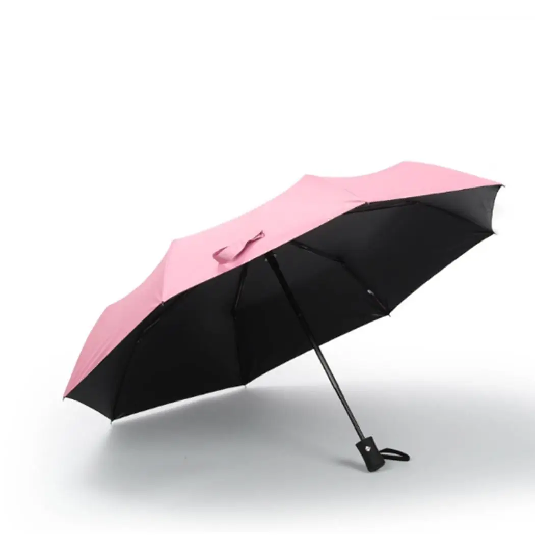 Тройной складной Автоматический зонты от УФ-лучей защита ветровка