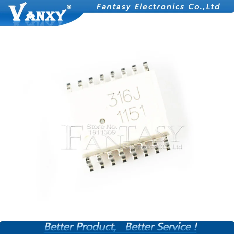 

10 шт. A316J SOP16 HCPL-316J SOP HCPL316J SMD SOP-16 Новый и оригинальный IC