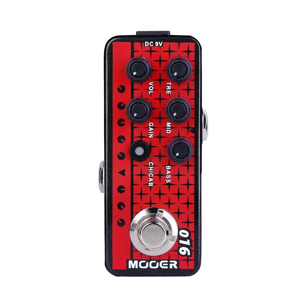 MOOER 016 Феникс эффекты электрогитары педаль высокого качества двухканальный предусилитель высокого усиления металлический звук независимый 3 диапазона эквалайзер