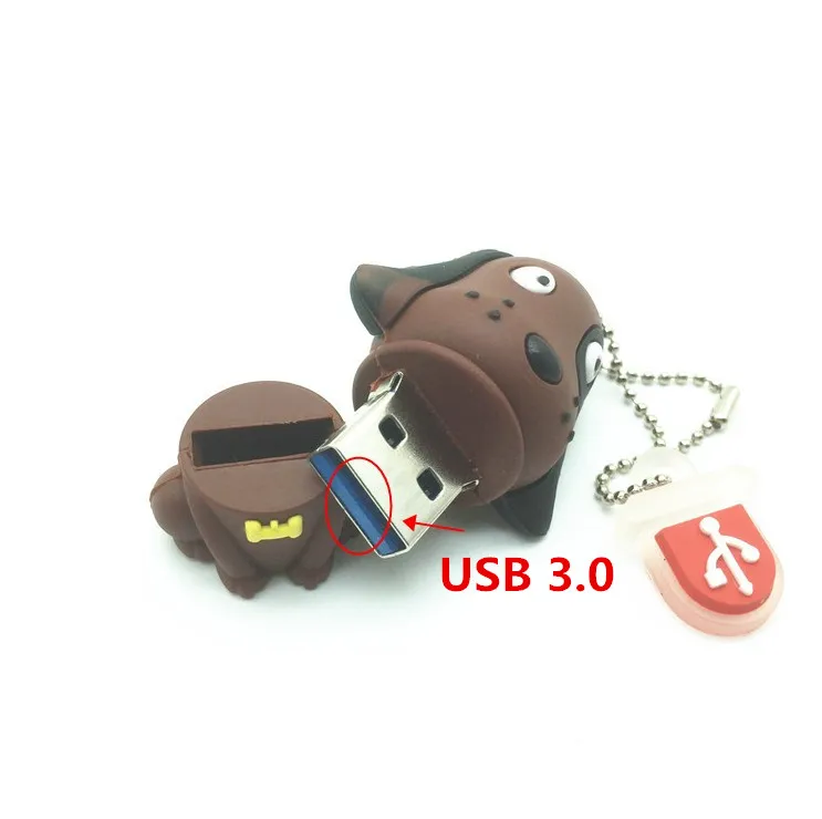 Высокоскоростной флеш накопитель USB 3 0 мультяшный милый мопс мини собака 2 ГБ 4 8 16