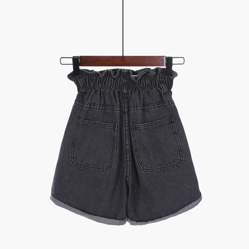 Сезон весна лето С высокой талией эластичные джинсовые шорты для женщин Новый