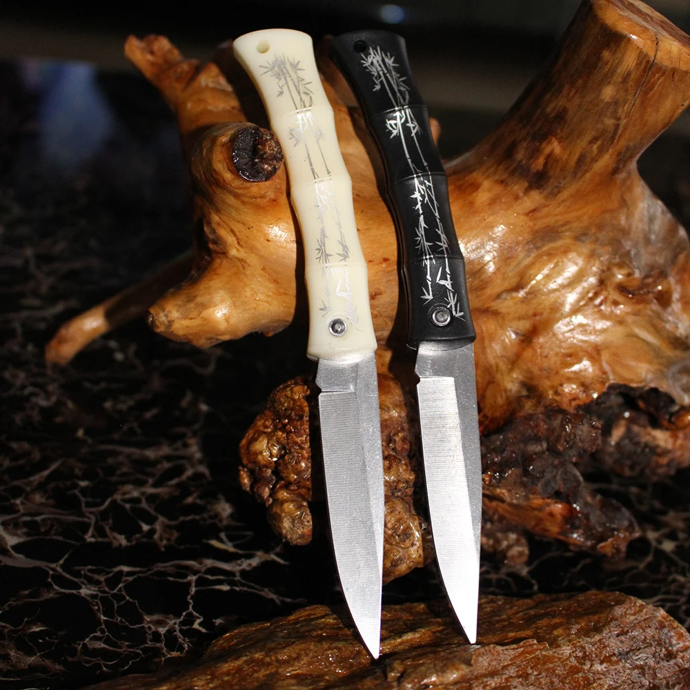 Складной Нож Бамбука Модель Карманный Отдых На Природе Выживание Тактические