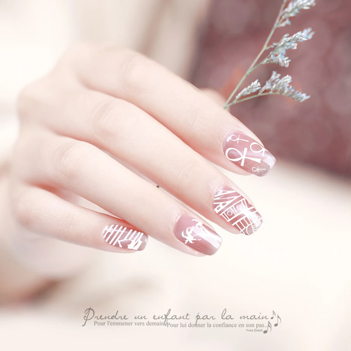 BeautyBigBang 6*12 см прямоугольные штампованные пластины для ногтей летний шаблон