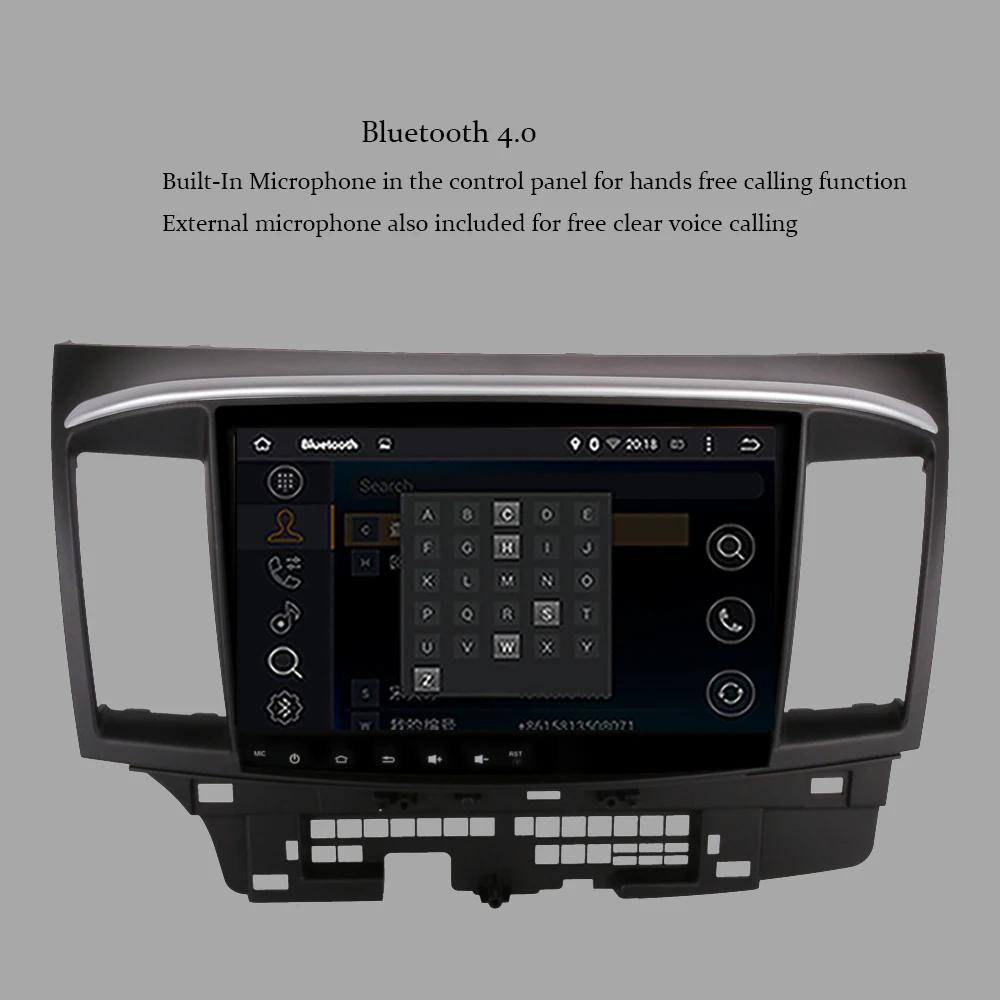 10,1 ''ips HD Android 8,0 Восьмиядерный 4 Гб ram автомобильный gps-навигатор для Mitsubishi Lancer 2007- Bluetooth Wifi радио видео плеер