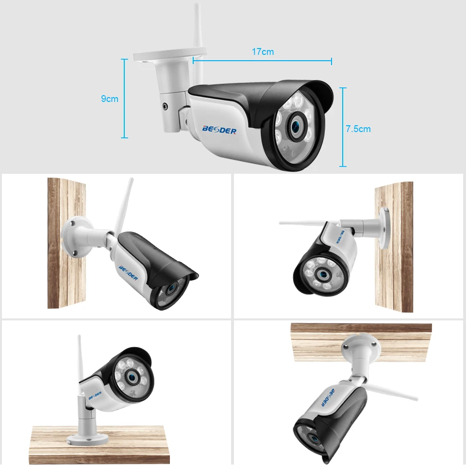 BESDER 8CH HD 960 P CCTV система беспроводной DVR P2P ИК ночного видения штекер Wifi IP CCTV камера безопасности система WiFi комплект видеонаблюдения