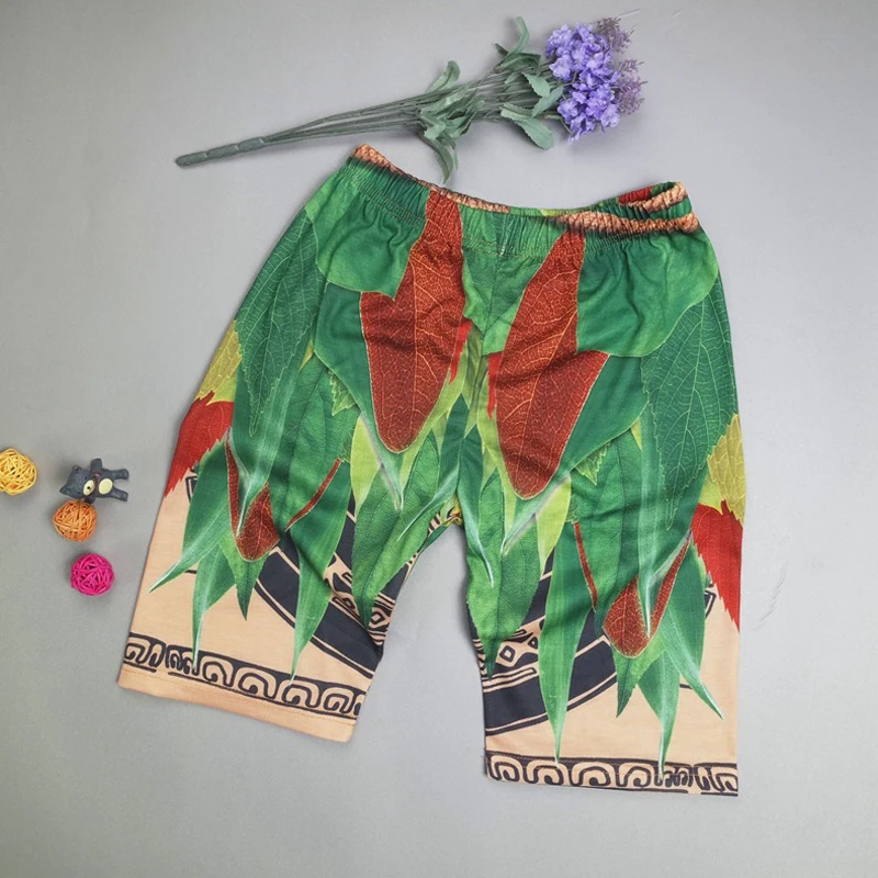 Новая детская футболка с рисунком Моана Мауи и шорты для мальчиков летний