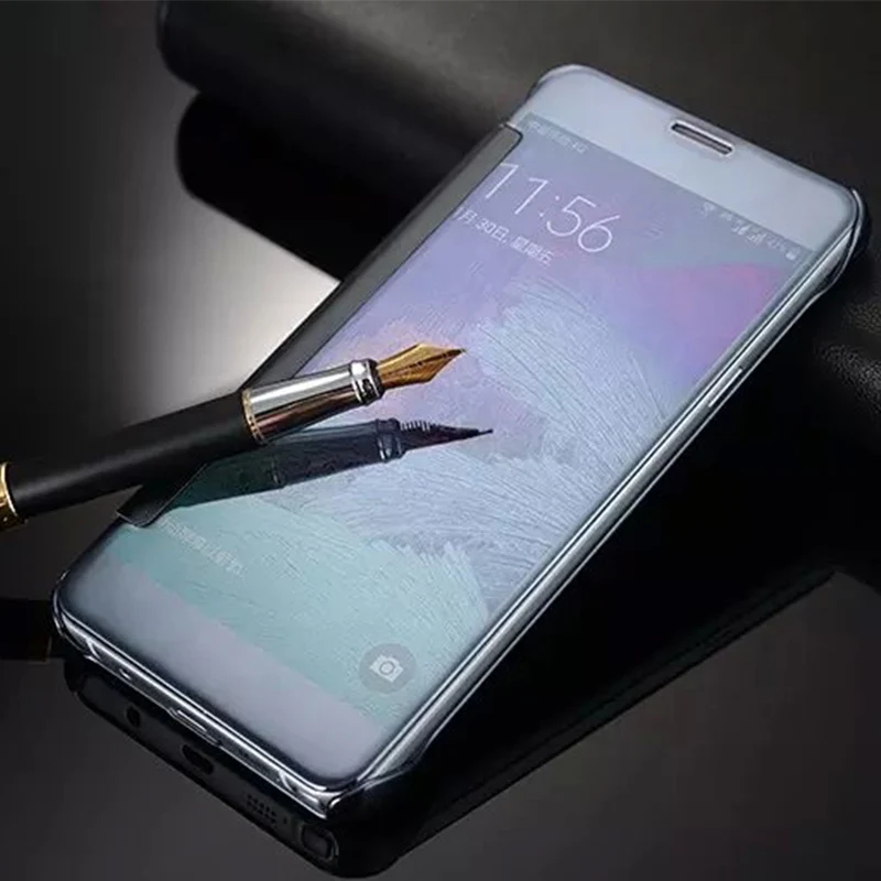 Зеркало флип чехол для samsung Galaxy S9 Примечание 8 S8 плюс C5 Smart View кожаный S5 s7 край S6
