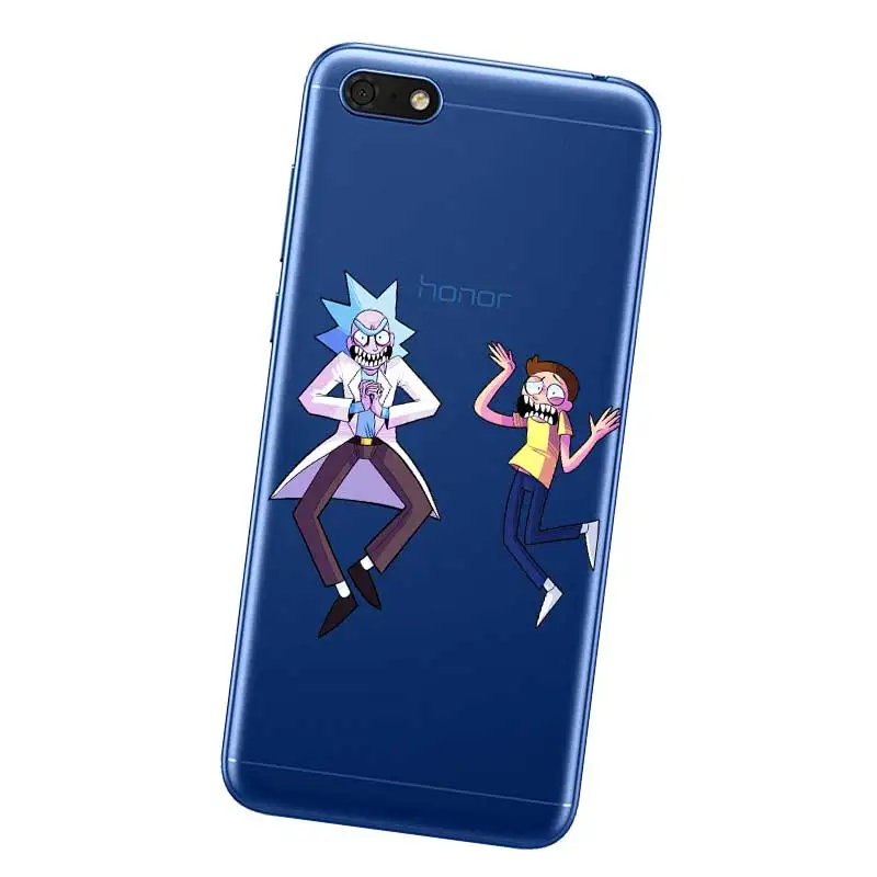 N368 Rick Morty Cute Soft TPU Silicone Case Cover For Huawei Honor 8C 8X 9 10 20i V10 V20 Note10 Max Lite Magic2 |