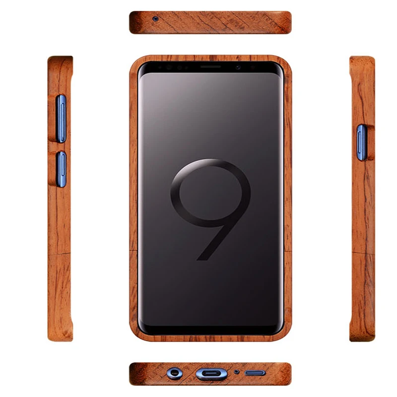 Полный деревянный ящик для samsung Galaxy Note 9, 8, S5, S6, S7, S8, S9 Edge Plus, чехол для телефона из натурального бамбука, ручной работы, чехол с резьбой