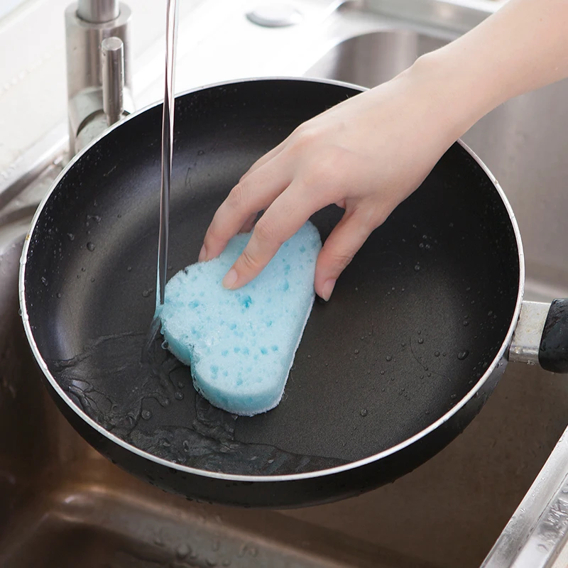 Горячая 1 шт. Волшебная кухонная губка в форме облака аксессуары для чистки двухсторонние сильные чистящие