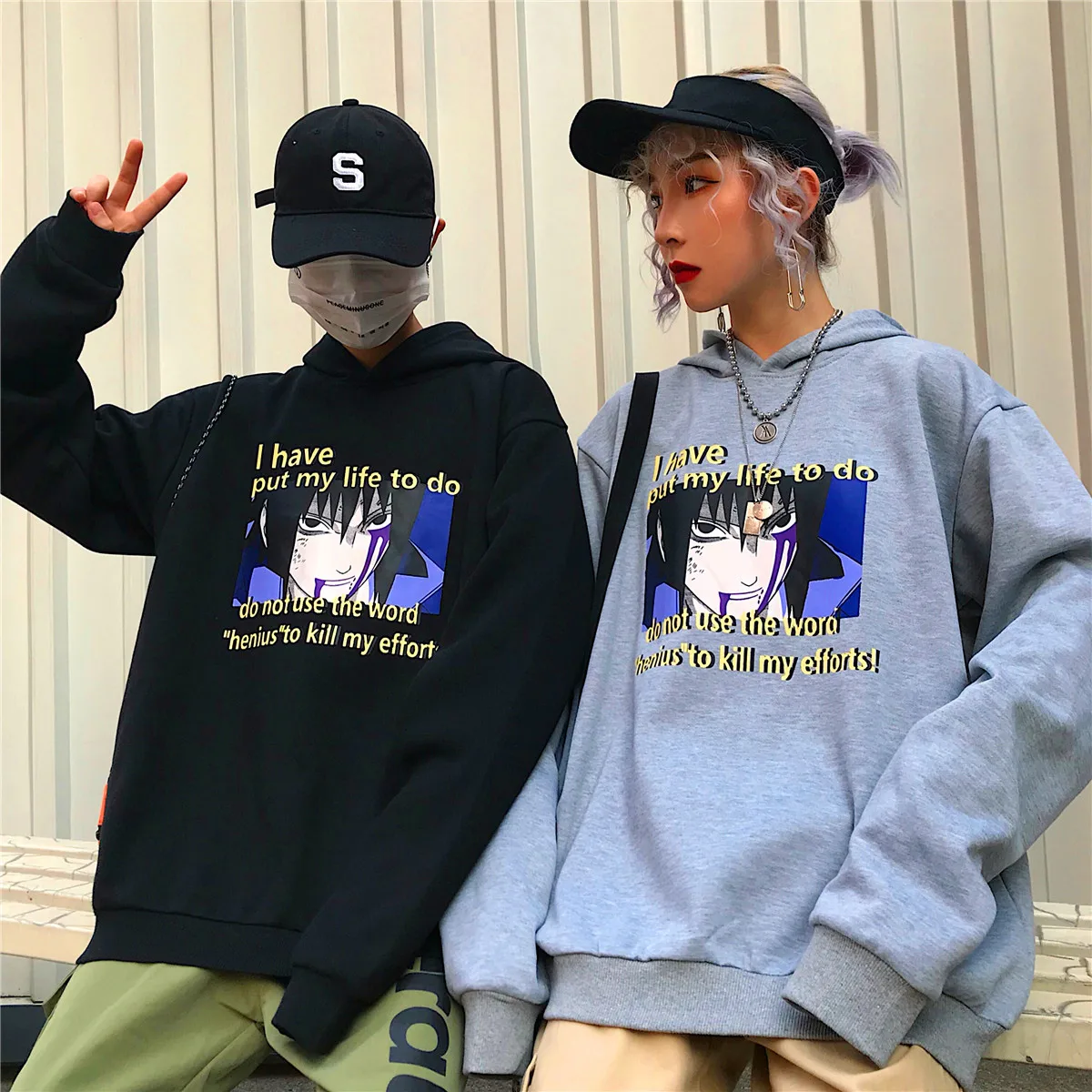 YouGeMan Harajuku уличная мода флисовая толстовка Для Женщин Толстовки корейский Ulzzang Отпечатано с длинным рукавом толстовки с капюшоном топы