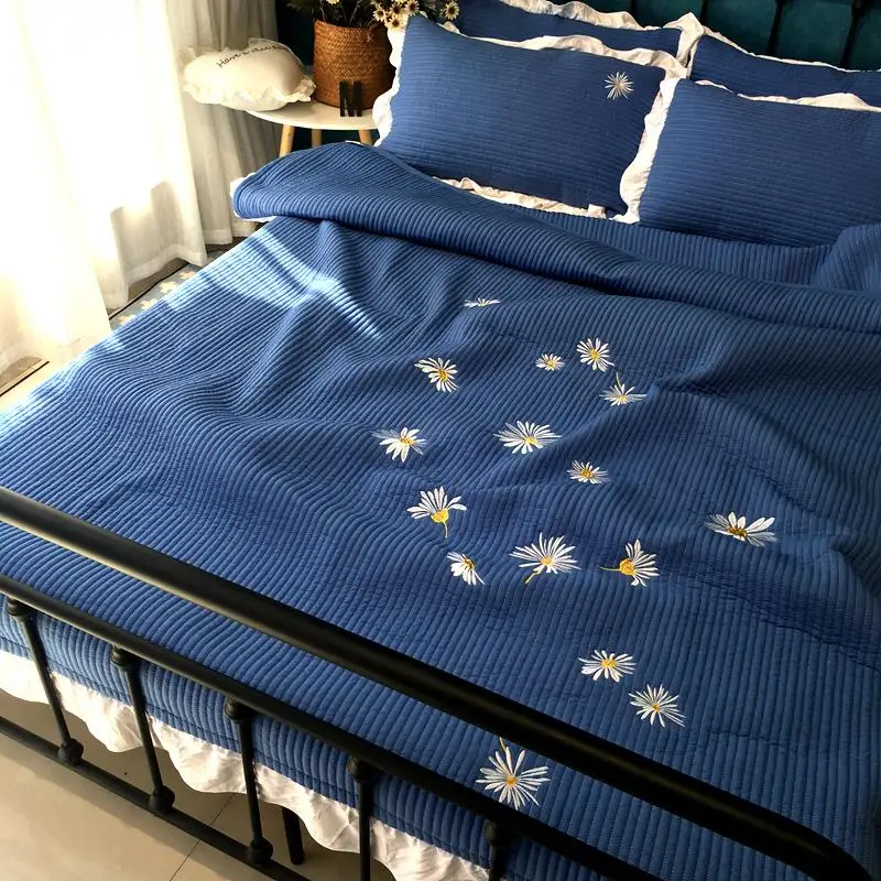 Лидер продаж 3 шт./компл. в Корейском стиле хлопковые Одеяло стеганое покрывало