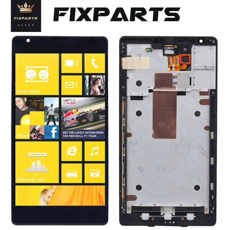 

For Nokia Lumia 1520 LCD Display Touch Screen Digitizer Assembly With Frame Pantalla Replacement For 6.0" Lumia 1520 LCD