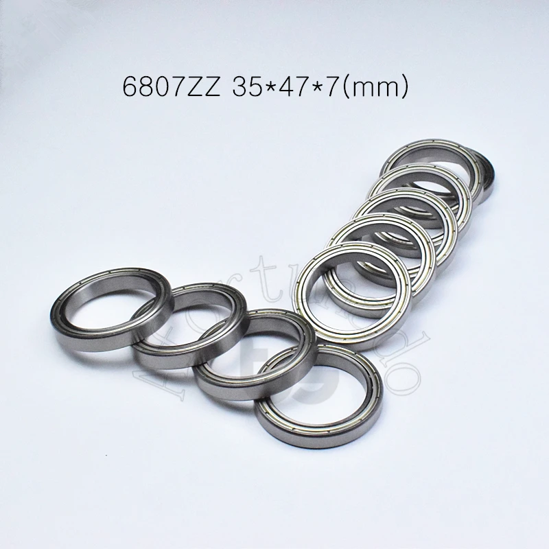 Подшипник 6807ZZ 35*47*7 (мм) 1 шт. фотоподшипник ABEC 5 6807 подшипник из хромированной стали