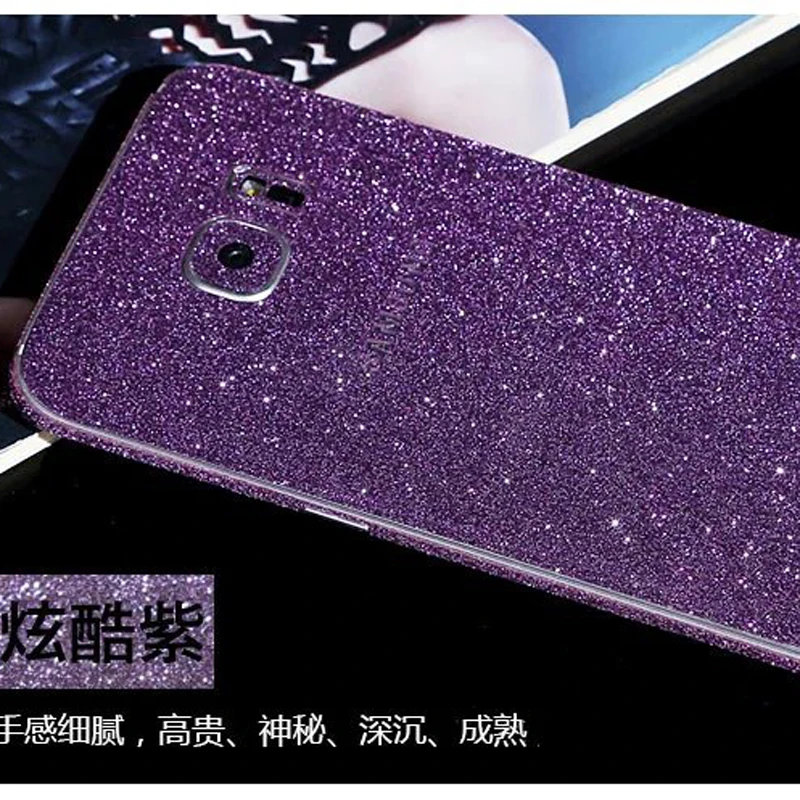 Bling Diamond Colorful Sticker Case For Samsung Galaxy S5 S6 S7 Coque Fundas Edge Capa Para Capinha Plus |