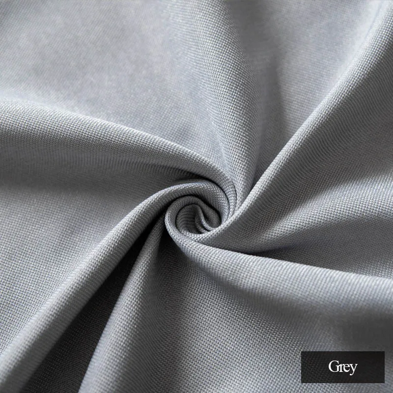Grey JIANIW, одноцветные, из искусственного льна, для комнаты, затемняющие занавески для гостиной, современные занавески, жалюзи для спальни, оконные занавески, на заказ - Цвет: Grey