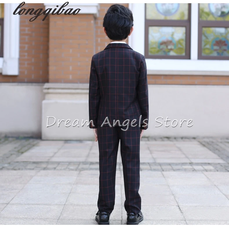 Лидер продаж 2017 года блейзер в красную клетку наивысшего качества для мальчиков 5