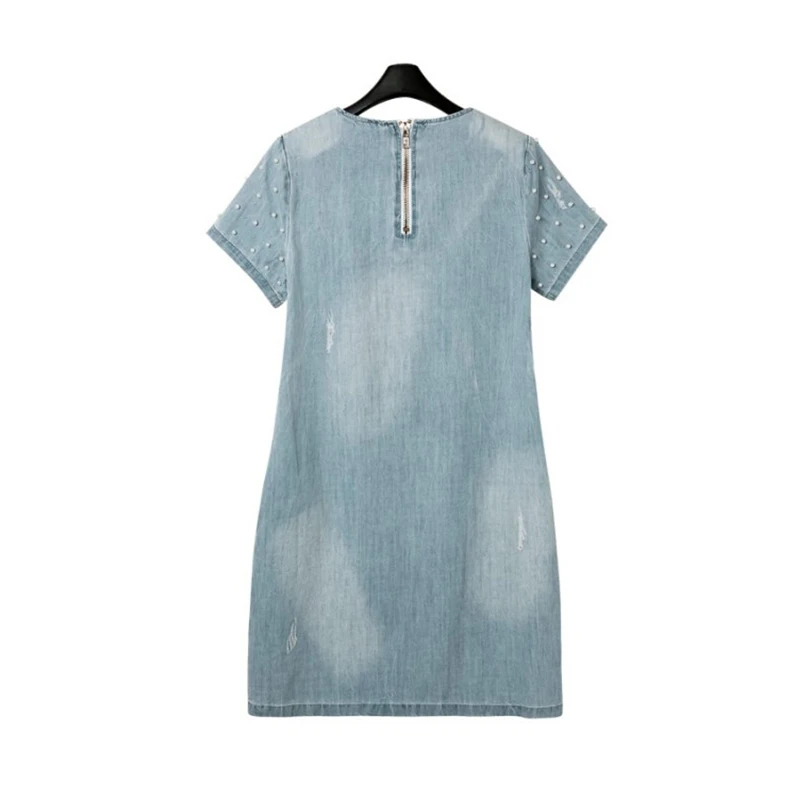 Женское джинсовое платье Weweya 2017 новые летние платья женское Повседневное джинсы