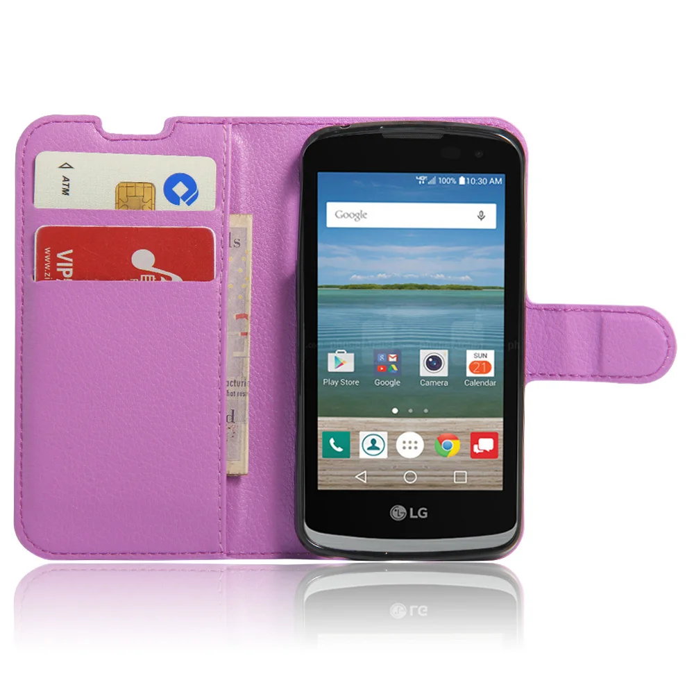 Для LG Optimus Zone 3 ASUS ZenFone MAX Zc550 KL huawei P9 Lite кожаный флип кошелек с зернистой текстурой
