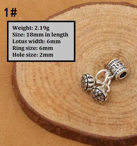 Style 1 925 Серебряный лист Шарм DIY браслет Шарм на удачу Шарм ювелирные изделия небольшой кулон - Окраска металла: Style 1