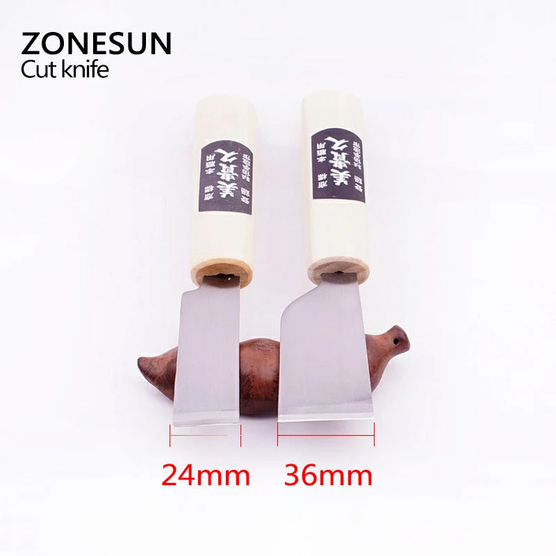 ZONESUN один 1 шт. DIY Нержавеющая сталь инструмент для резки кожи Ножи ремесленных
