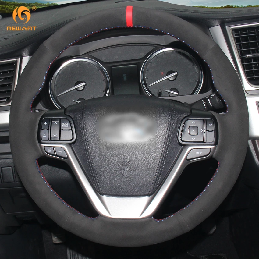 MEWANT черная замша для Toyota Highlander 2015 2016 2017 Sienna 2015-2017 аксессуары интерьера запчасти |