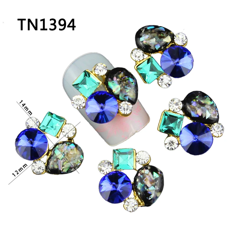 10 шт блеск для 3d золотые наклейки ногтей дизайнерские украшения маникюра