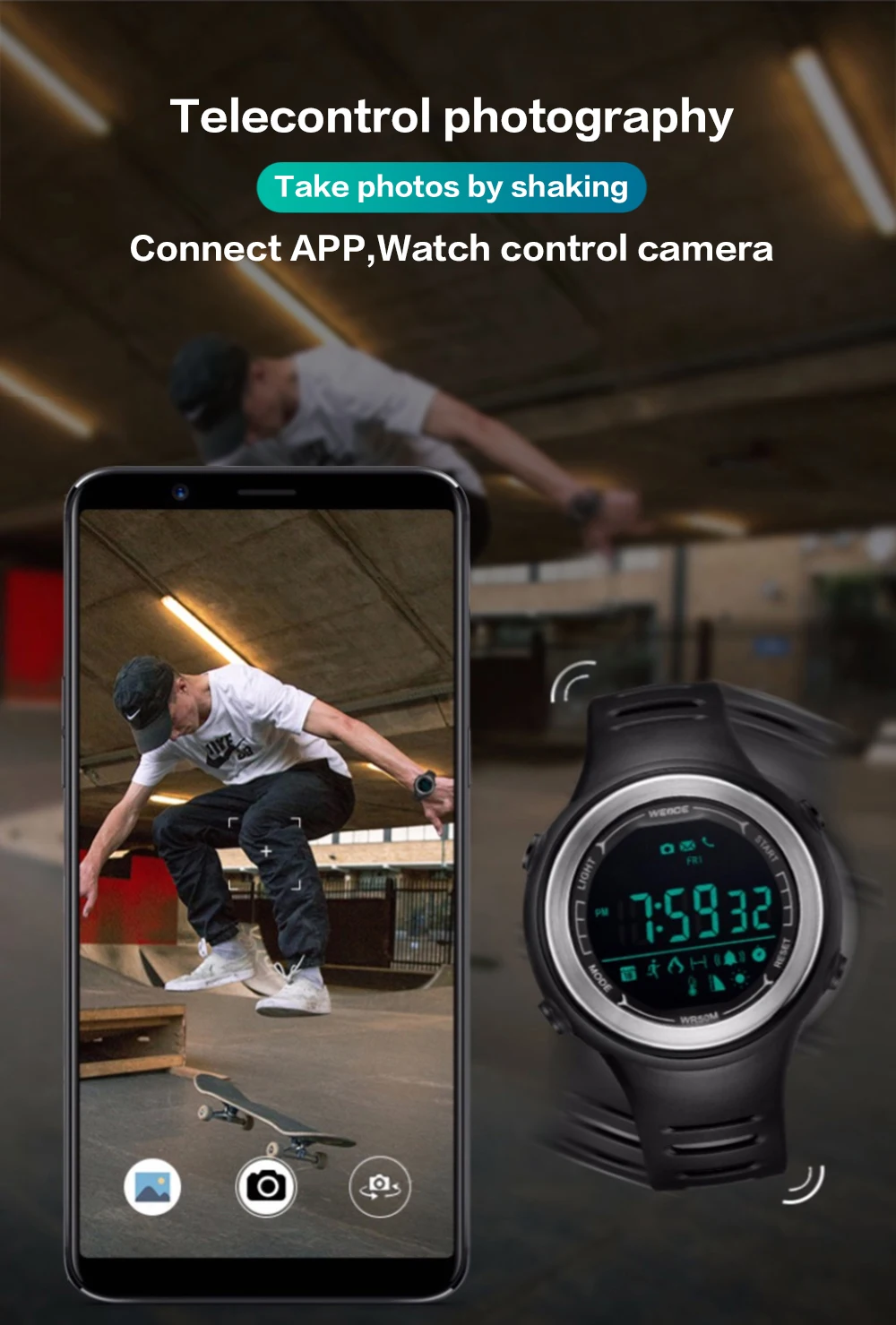 WEIDE спортивные многофункциональные смарт-часы, цифровые устройства, счетчик Bluetooth, Монитор скорости нагрева, электронные устройства для IOS Android