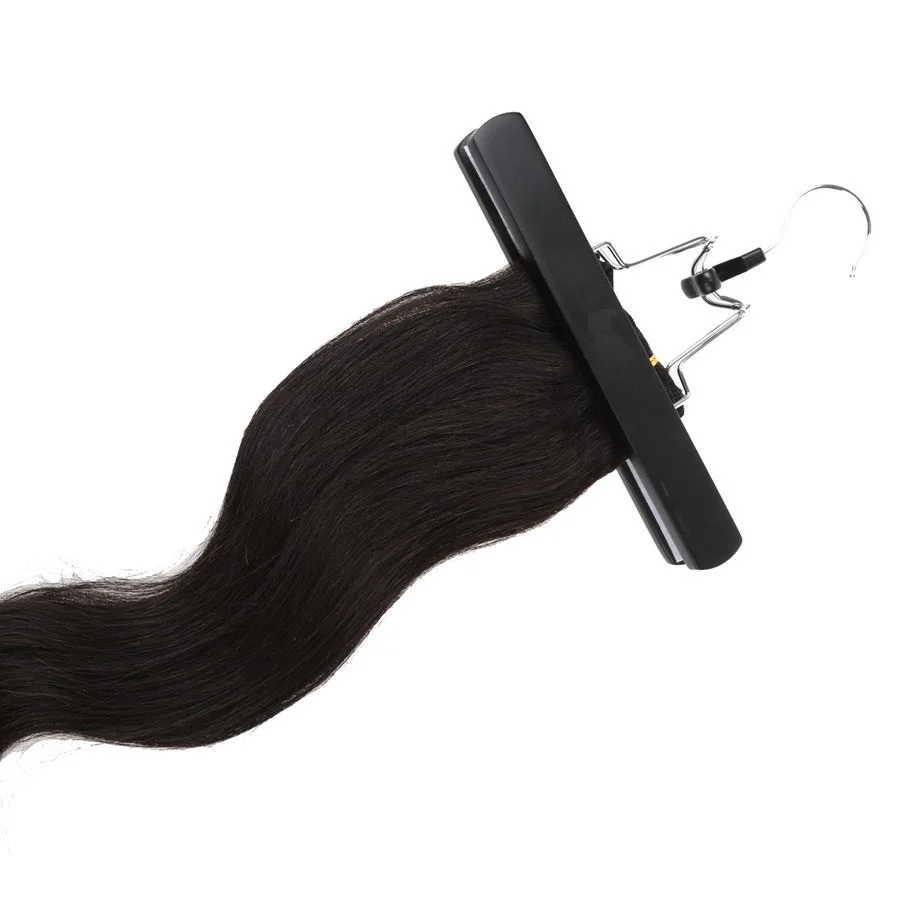 10-дюймовая черная деревянная вешалка для наращивания волос натуральных | Дом и