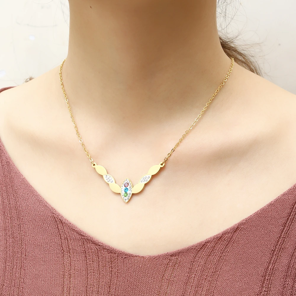 Женские серьги и ожерелье OUFEI набор из нержавеющей стали модные украшения в стиле