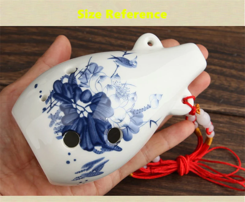 6 отверстий Alto F Key Ocarina Flute ручной работы Керамическая Флейта классические