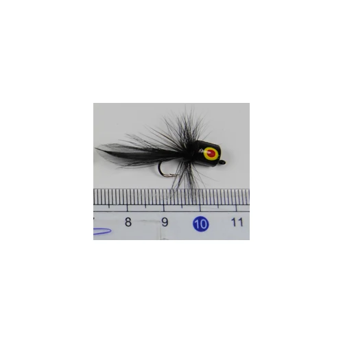Small Size Black Wifreo 10 шт. Поппер муха Chartreuse цвет плавающие попперы муха приманка для ловли баса форели - Цвет: Small Size Black