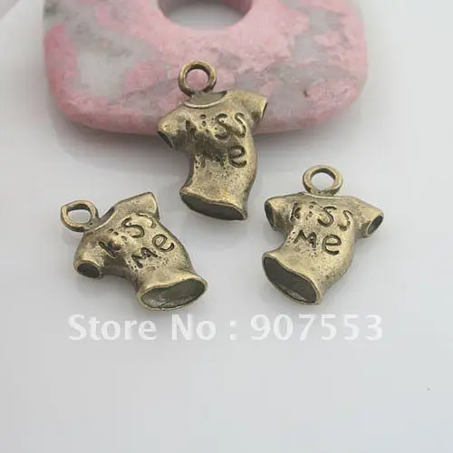 

18pcs antiqued bronze color T-shirt design pendant charm G1839