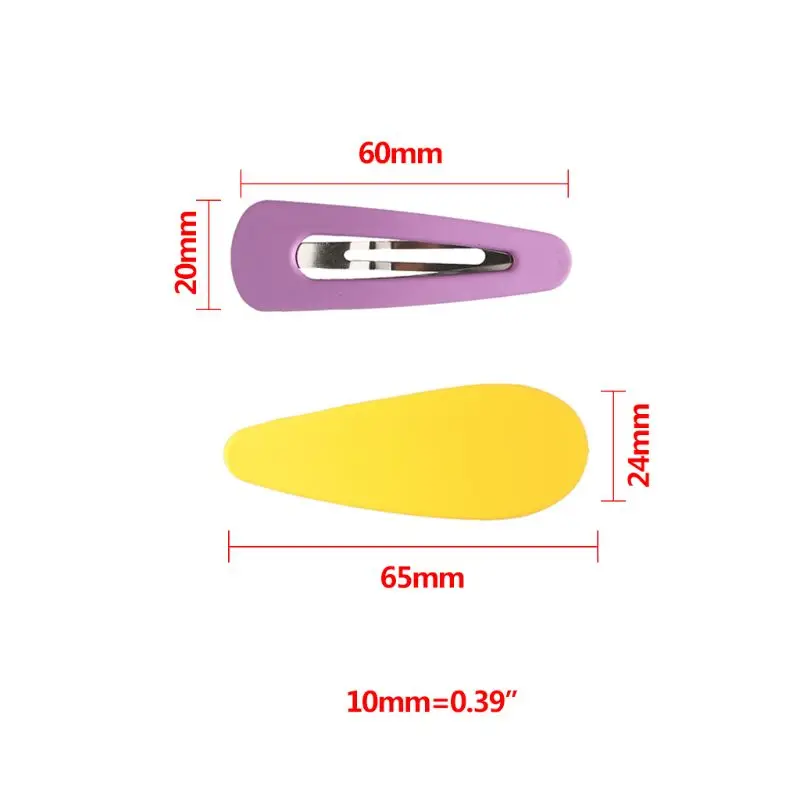 6 шт./компл. модная заколка для волос с геометрическим рисунком матовая текстура