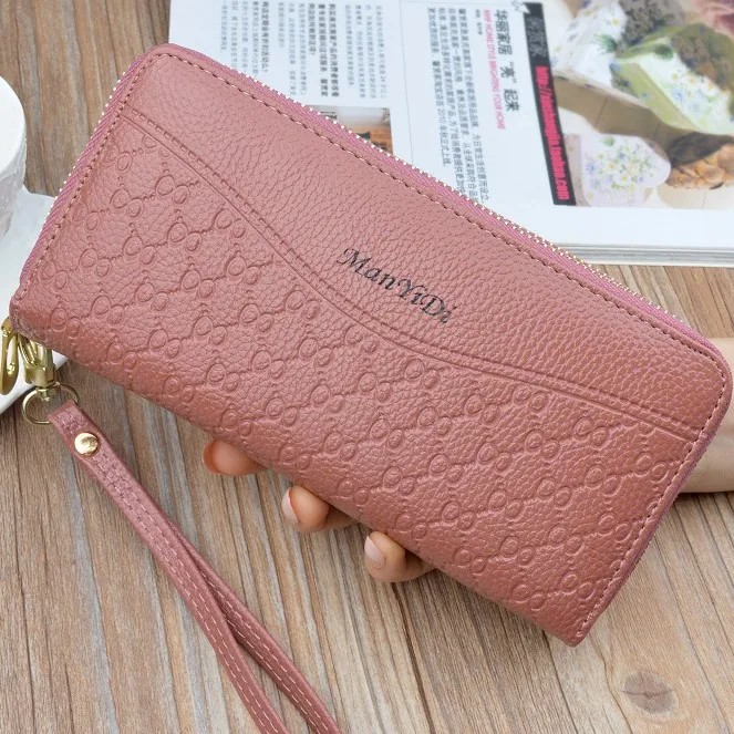 Dark Pink Лидер продаж, Брендовые женские кошельки из искусственной кожи, кошельки, высокое качество, женский клатч, кошелек, длинный женский кошелек, Carteira Feminina - Цвет: Dark Pink