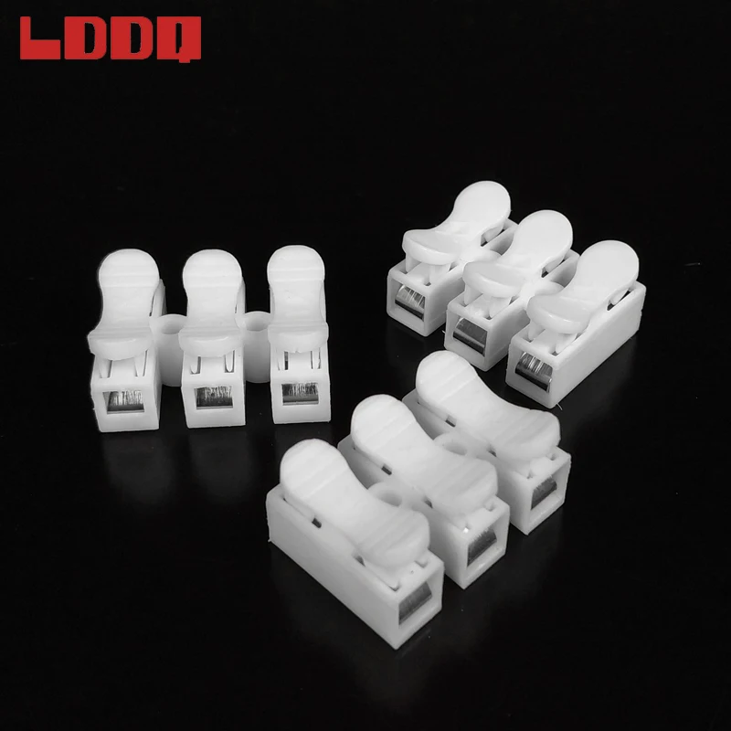 LDDQ 100 шт. CH 3 Весна быстрый соединитель провода 3P Электрические обжимных разъёмов