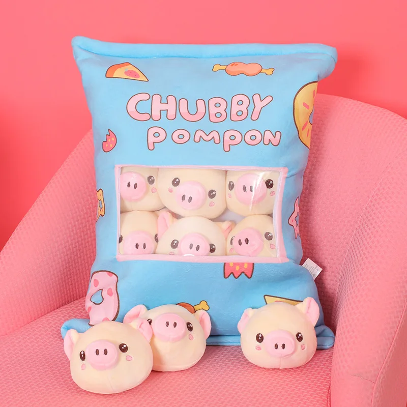 50*40 см Kawaii креативная подушка для поросенка 8 мягких плюшевых поросят кукольная