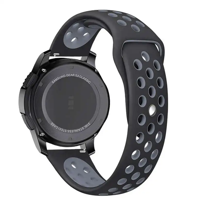 Силиконовый спортивный сменный ремешок для samsung gear S3 Frontier браслет 22 мм ремешок для gear S3 классические умные часы мужские резиновые