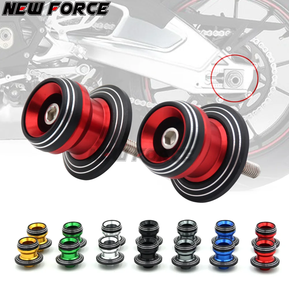 

CNC Billet Swingarm Spools Sliders Stand Screws For Kawasaki KAWASAKI ZZR 1200 ZZR1200 2000-2003