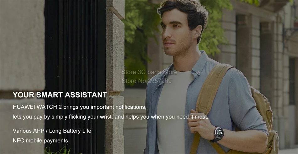 Смарт-часы huawei Watch 2, поддержка LTE, 4G, Версия Телефона, трекер сердечного ритма для Android, iOS, IP68, водонепроницаемые, NFC, gps