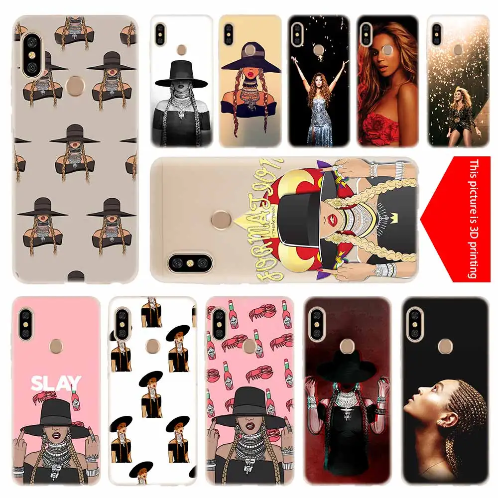 Силиконовый прозрачный чехол с рисунком Beyonce для Xiaomi Redmi 9A 8A 7A 6A 9AT Note 9 8 7 6 5 Pro 8T 9S