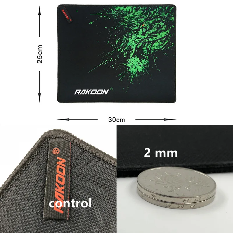 control30x25cm Зеленый дракон, большой игровой коврик для мыши, коврик для мыши, коврик для клавиатуры, коврик для мыши для ноутбука, компьютера, ноутбука, Настольный коврик - Цвет: control30x25cm