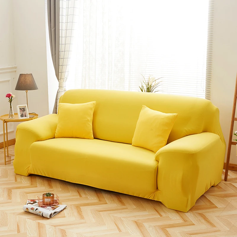 Чехол для дивана Love Seat желтый чехол гостиной защитный дивана|Чехлы диванов| |