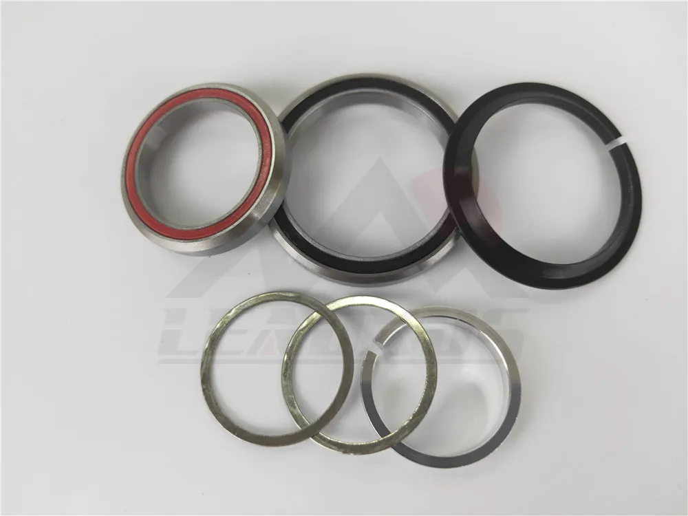 Leadxus Road Bike Parts Carbon Bike Headset 1 1/8 To 1 1/2 Integrated Bike Beadset Bearing 42 52mm