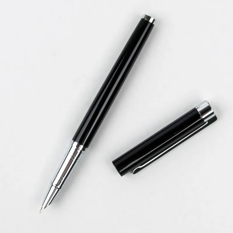 Роскошный бренд Jinhao Shine Platinum Steel Канцтовары для офиса и школы с капюшоном перьевая