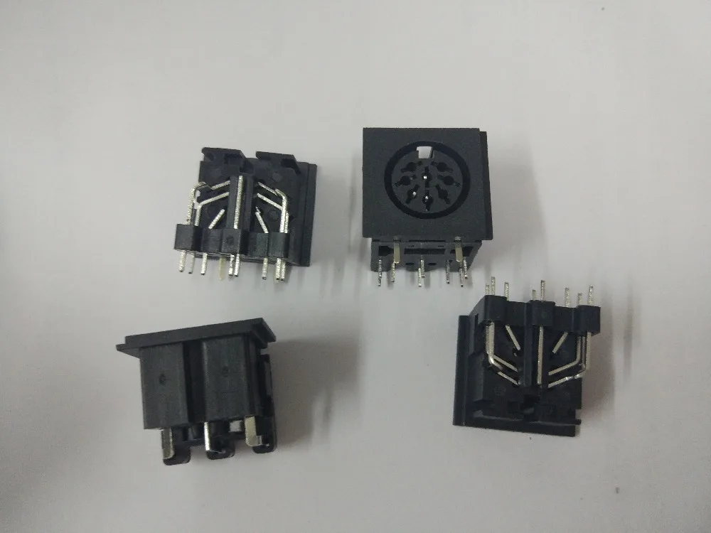 30 шт. круговой DIN разъем Женский S терминал 8 pin PCB Крепление разъем|Соединители| |
